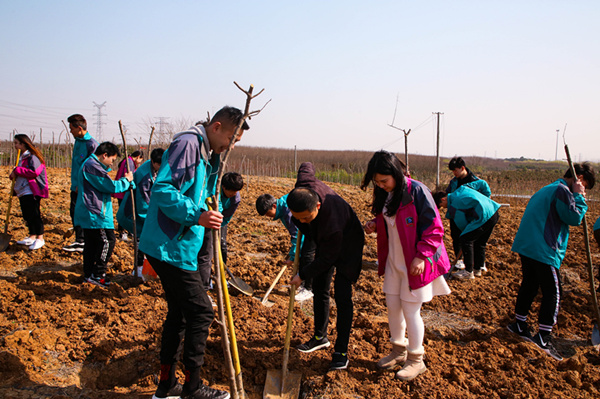 “攜手植樹，共創(chuàng)藍天”丨南京新華師生共筑新華育才林