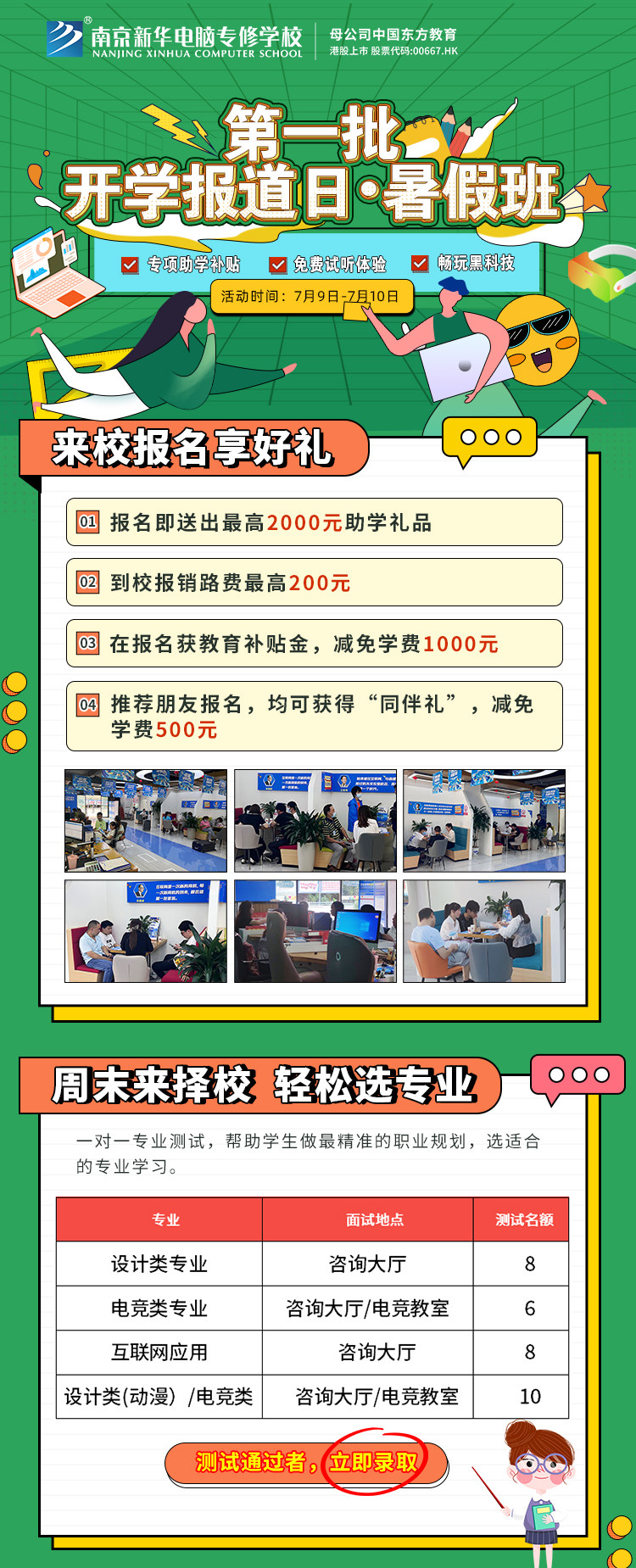 南京新華第一批開學報到日·暑假班開班啦！